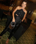 2024 New Summer Women Sexy Strap Big Flowers Bodycon Mini Tops Off the Shoulder Nightclub Party Celebrate Wear