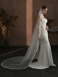 White Bridal Veil Long Lace Wedding Veils For Brides Evening Dinner Party Dress Women Girl Gifts Hair Accessories Jewelry a