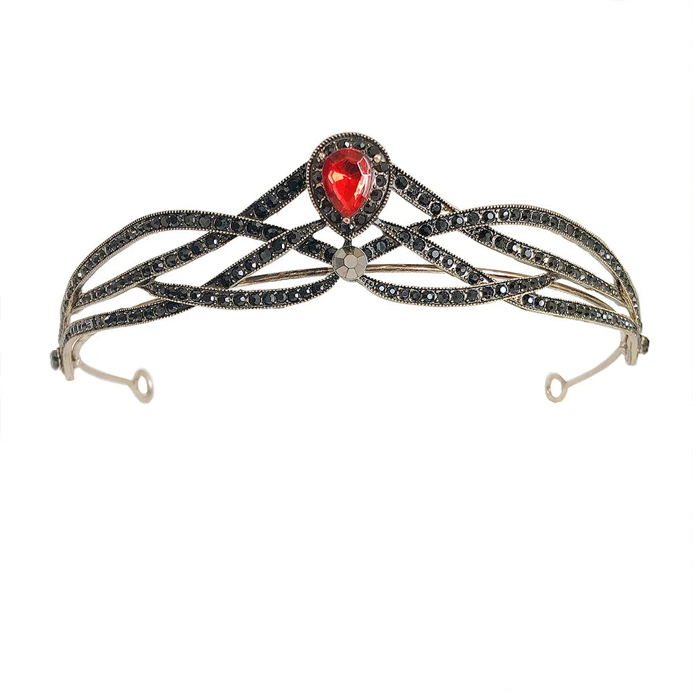 Vintage Crown For Women Girl Princess Queen Bridal Tiara And Crown For Wedding Bride Headdress Party Prom Hair Jewelry Headpiece as picture