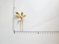 Bridal Jewelry Flower Hair Comb Pin Clip Gold Color Hairpin For Brides Leaf Crystal Rhinestones Head Pieces Wedding Accessories a