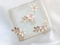 Wedding Accessories Gold Color Flower Hair Comb Pin Clip Crystal Hairpins For Brides Bridesmaids Leaf Head pieces Bridal Jewelry c