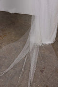 One Layer Shoulder Veil 250cm Pearl Bridal Veils