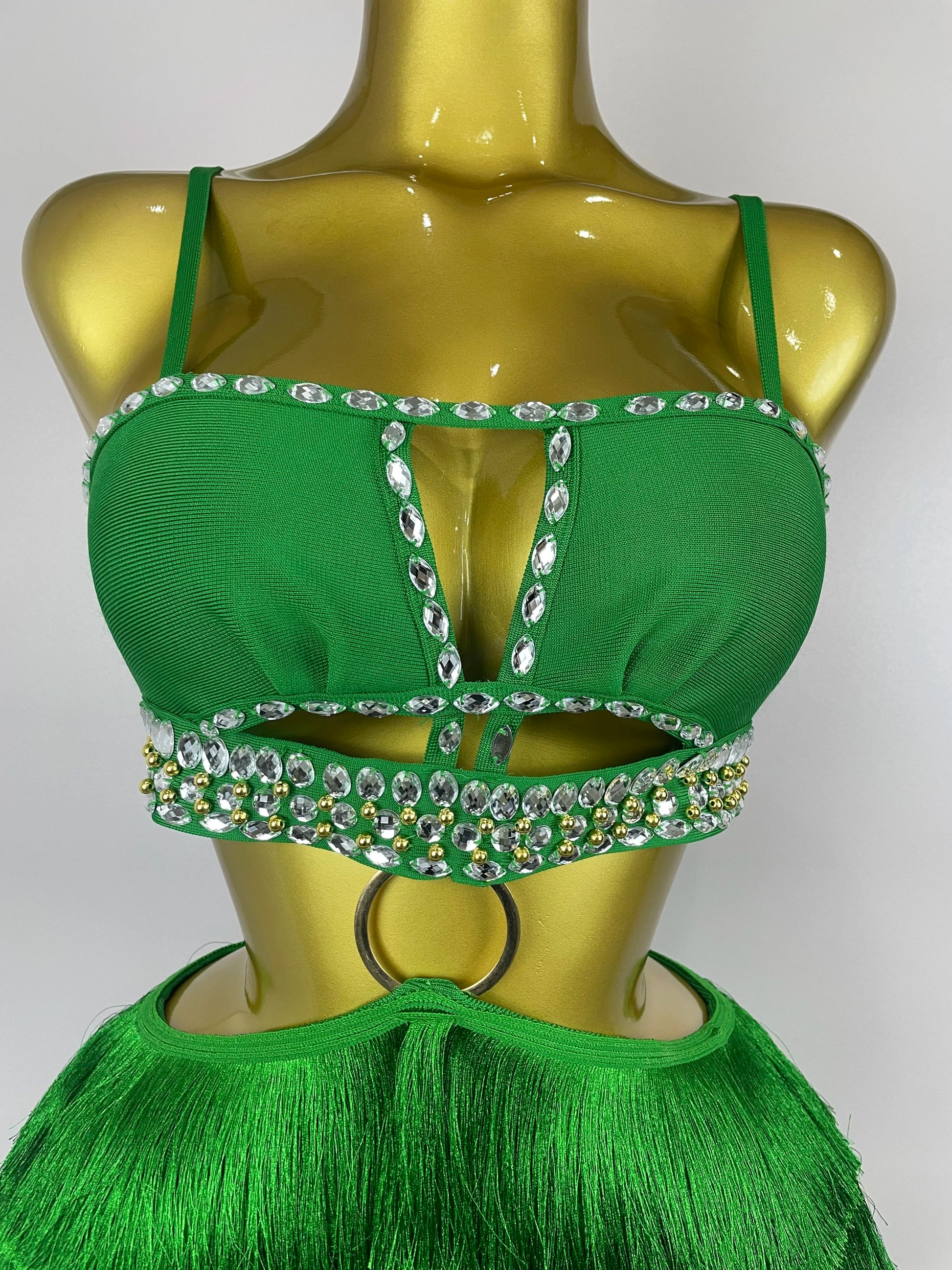 Women Sexy Green Sling Backless Dress Bodycon Bandage Dress Celebrity Elegant Evening Club Luxury Birthday Party Dresses