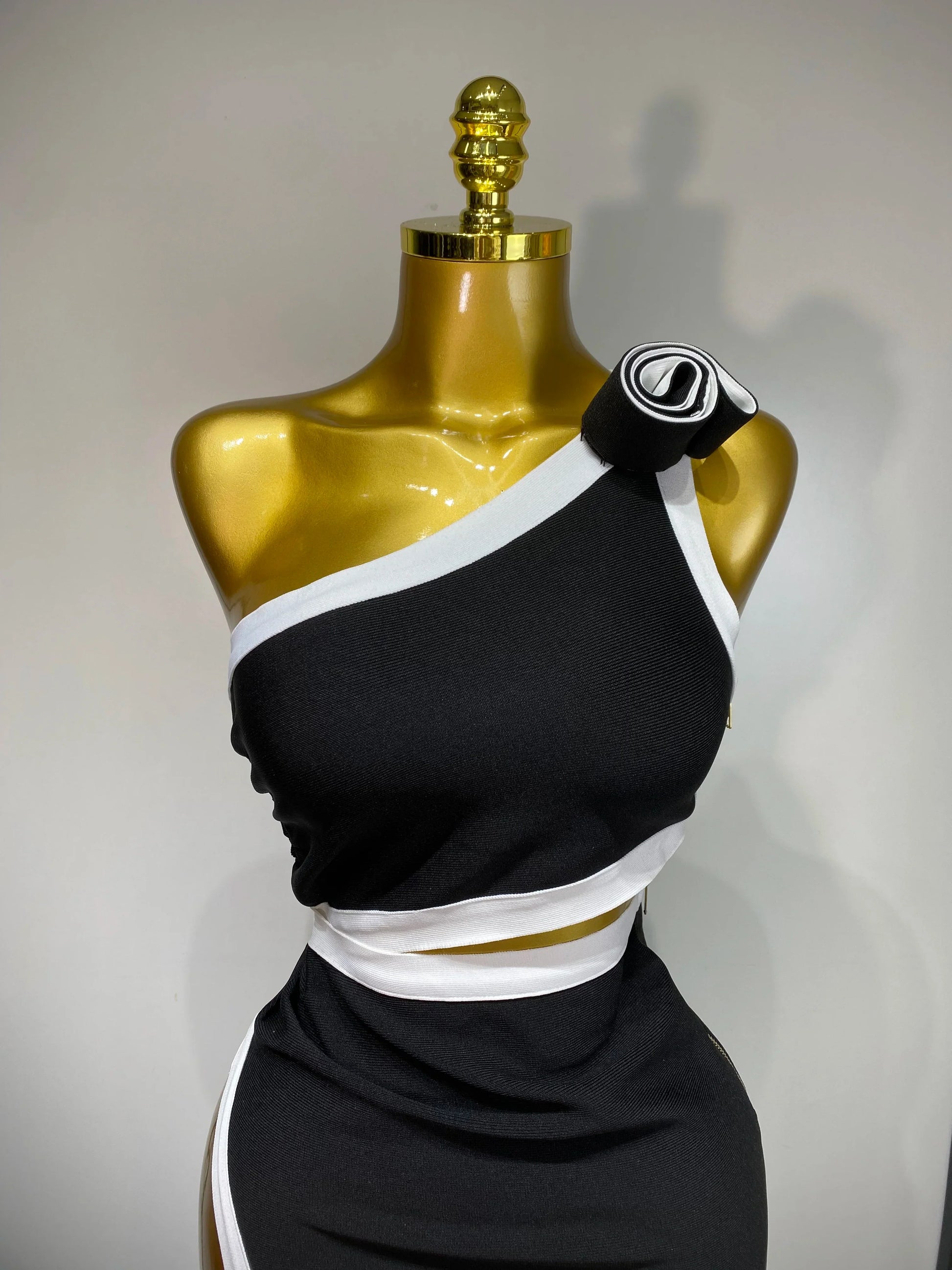 Women Celebrity Sexy One Shoulder Cut Out Split Maxi Long Bodycon Bandage Dress Elegant Evening Club Birthday Party Dress