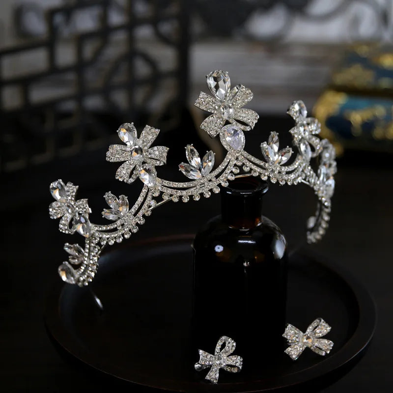 Crystal Crowns For Queen Wedding Hair Accessories Princess Bridal Tiara Crown For Women Pageant 15 Years Party Prom Headdress