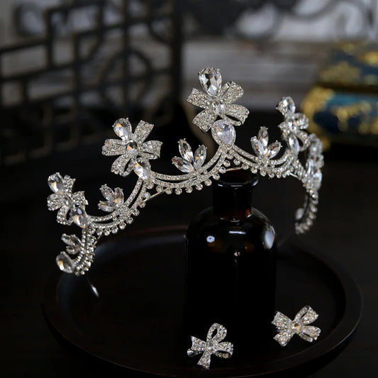 Crystal Crowns For Queen Wedding Hair Accessories Princess Bridal Tiara Crown For Women Pageant 15 Years Party Prom Headdress
