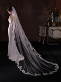 270cm White Bridal Veil Long Wedding Veils For Brides Evening Dinner Party Dress Women Girl Gifts Hair Accessories Jewelry