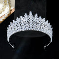 AAA Zircon Tiaras and Crowns CZ Zirconia Diadem For Brides Women Prom Pageant Headband Wedding Accessories Bridal Hair Jewelry 7
