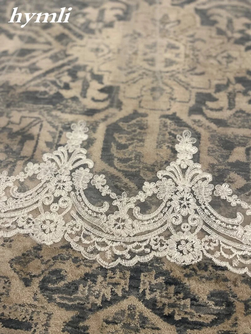 White Off-White Ivory Weddings Veil Lace Hair accessories for Bride