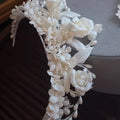 Bridal Hair Jewelry Flower Headband Hairband White Floral Headpiece Bride Bridesmaids Headwear Headdress Wedding Accessories