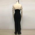 Arrival Women Sexy Big Pearl Beading Strapless Bodycon Long Bandage Dress Celebrate Evening Party Birthday Outfit