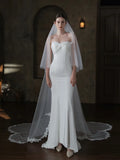 Long Bridal Veil White Wedding Veils For Evening Party Dress Women Girl Hair Accessories Brides Jewelry