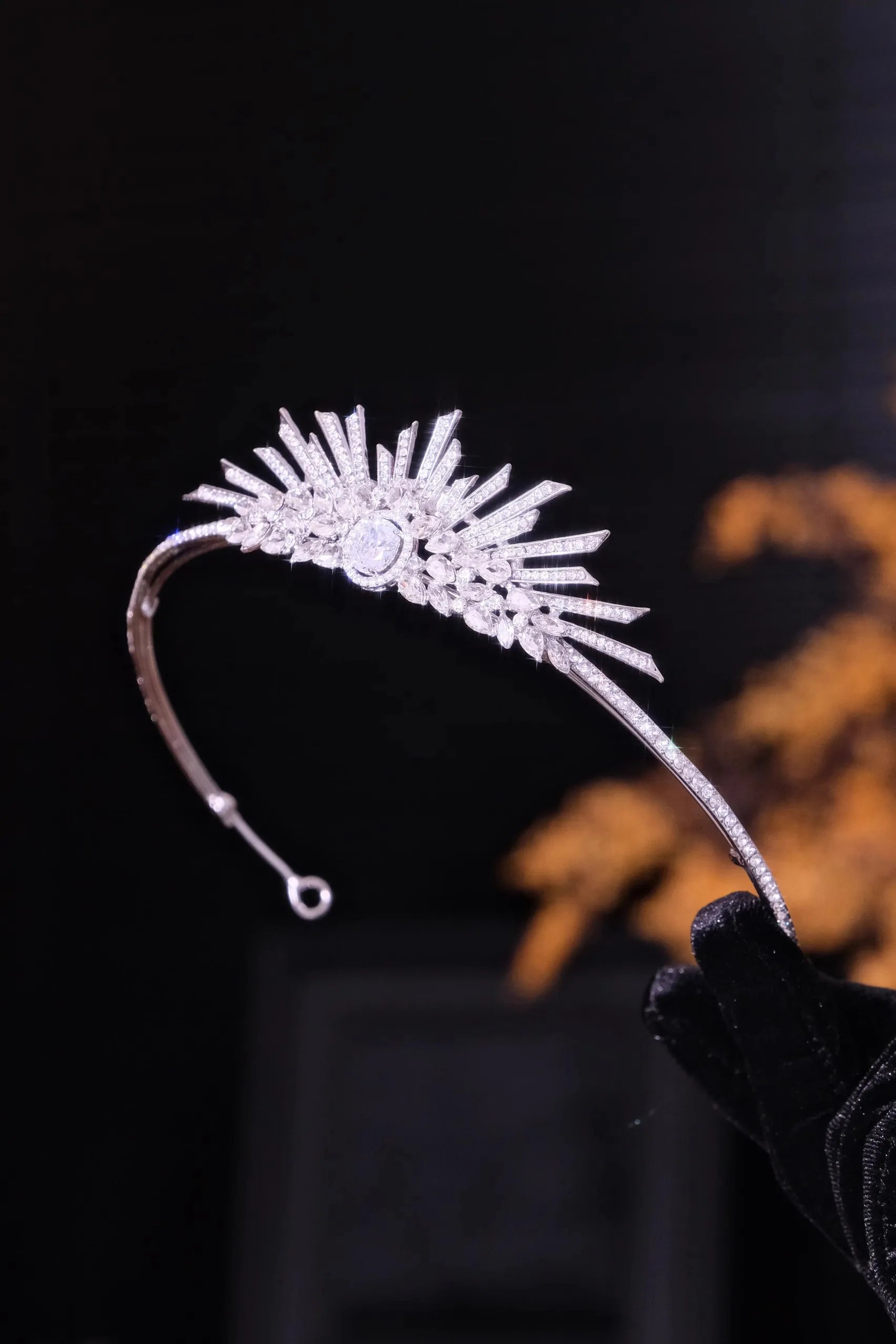 Wedding Hair Accessories Zirconia Rhinestones Tiaras and Crowns Crystal Headband Women Brides Pageant Prom Diadem Bridal Jewelry