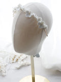 Wedding Hair Accessories Porcelain Flower Headpiece Headwear Women Girl Headdress For Brides Headband Hairband Bridal Jewelry