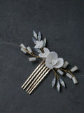 Bridal Jewelry Porcelain Flower Hair Combs Pins Clips Opal Hairpins Bride Bridesmaids Gold Color Head Pieces Wedding Accessories g222
