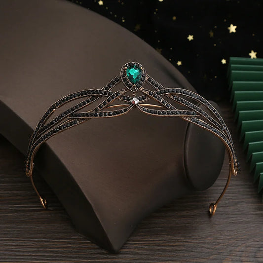 Vintage Crown For Women Girl Princess Queen Bridal Tiara And Crown For Wedding Bride Headdress Party Prom Hair Jewelry Headpiece