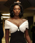 Arrival Women Sexy Strapless Puff Sleeve Off the Shoulder Bodycon Long Bandage Dress Cocktail Fashion Celebrate Evening Wear