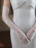 Short Bridal Gloves Vintage Flower Long Wristband Wedding Glove For Women Girl Party Evening Dress Jewelry Bride Accessories b