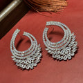 Luxury Silver Color AAA Zircon Bridal Earrings CZ Zirconia Wedding Earring For Women Brides Accessories Birthday Gift Jewelry A