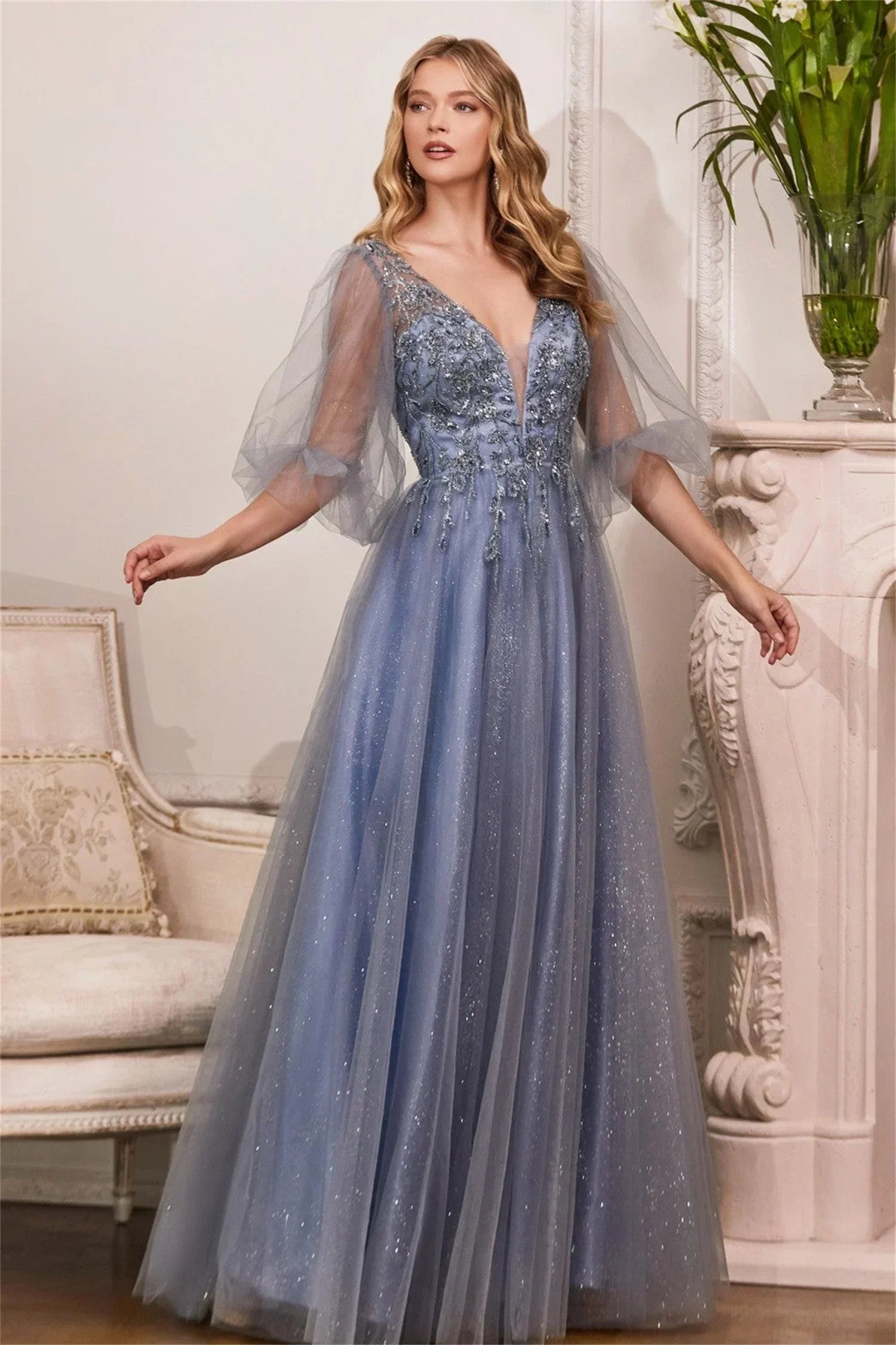 Elegant Party Dresses for Women Luxury Evening Dress 2025 Elegant Long Wedding Guest Dress Dresses Robe Prom Customized Blue