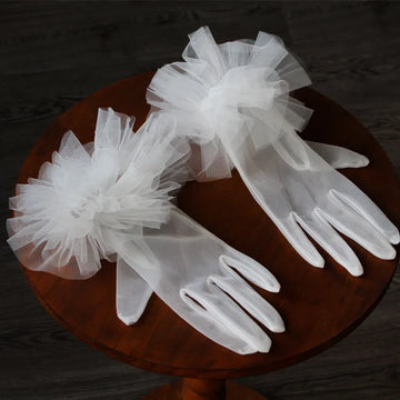 Lace Short Bridal Gloves Wristband White Wedding Glove For Women Girl Party Evening Dress Jewelry Brides Accessories a