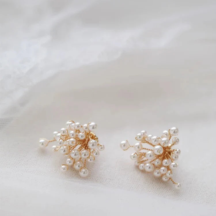 Wedding Accessories Pearl Crystal Hair Pin Clip Vintage Gold Silver Color Head Pieces Bridesmaids Brides Hairpins Bridal Jewelry gold color