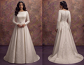 Satin A-Line Wedding Dresses with Elegant Simplicity