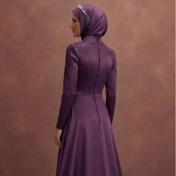 Satin Muslim Prom Dresses – Sleek & Shiny Modest Styles