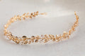 Wedding Hair Accessories Vintage Gold Color Headband Hairband Leaf Headpiece Headwear Bride Bridesmaids Headdress Bridal Jewelry