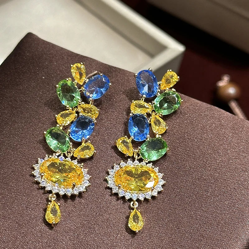 High Quality Pearl Zircon Bridal Earrings Flower CZ Zirconia Wedding Earring For Women Bride Accessories Birthday Gifts Jewelry A