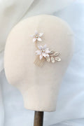 Wedding Accessories Gold Color Flower Hair Comb Pin Clip Crystal Hairpins For Brides Bridesmaids Leaf Head pieces Bridal Jewelry