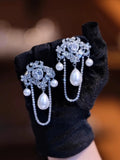 Bridal Hair Jewelry Crystal Zirconia Tiaras and Crowns Princess Queen Diadem For Brides Pearl Headpieces Wedding Accessories b