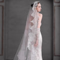 300cm White Black Bridal Veil Long Wedding Veils For Brides Evening Dinner Party Dress Women Girl Gifts Hair Accessories Jewelry a