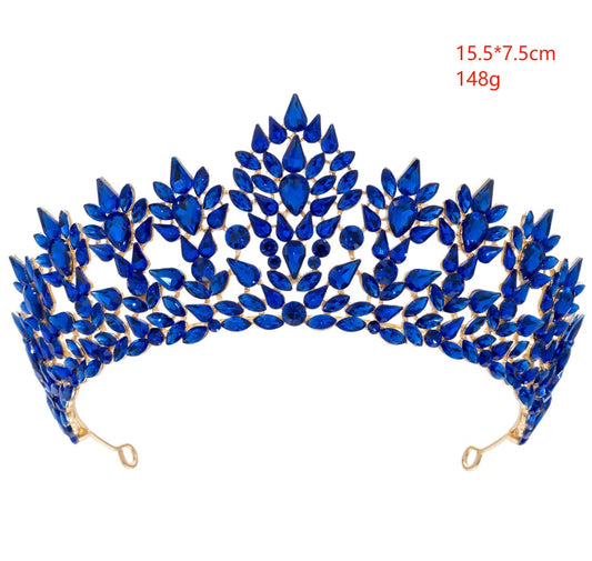 Princess Queen Crowns For Women Baroque Crystal Bridal Tiara Crown For Wedding Bride Headdress Party Prom Hair Jewelry Headpiece