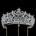 Crystal Crowns For Queen Princess Bridal Tiara Crown For Wedding Hair Accessories Women Crown for Pageant Bride Prom Headpieces Antique Copper Plated