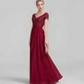 Formal V Neck Customized Mother Dresses A Line Bride Party Dress Lace Short Sleeve Occasion Gown Elegant robes invitée mariage