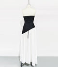 Women Sexy Strapless Laced-up Bodycon Long Maxi Dress Nightclub Party Birthday Photo Shoot Vacation Fashion Outfit