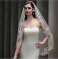 White Bridal Veil Leaf Lace Wedding Veils For Brides Evening Dinner Party Dress Women Girl Gifts Hair Accessories Jewelry