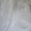 Pearl Veil with Metal Comb , Elbow Length Wedding Veil ,Fingertip Length Bridal Veil , Waltz Veil ,Chapel Veil , Cathedral Veil