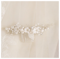 Flower Bridal Hair Comb Headpieces For Wedding Hair Accessories Pearl Bride Hairpin Hair Clips Prom Wedding Hair Piece Headdress