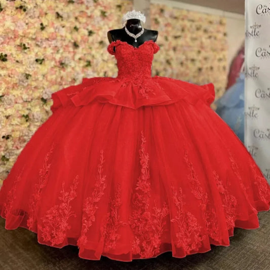 Princess Lilac Vestidos De 15 Quinceañera Charro Ball Gown Lace Vestidos Para 15 Años Sweet 16 Dress Birthday Party Customized
