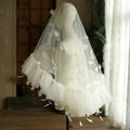 Feather Bridal Veil Short White Wedding Veils For Brides Evening Dinner Party Dress Women Girl Gifts Hair Accessories Jewelry
