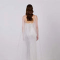 One Layer Shoulder Veil 250cm Pearl Bridal Veils