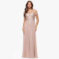 Customized Mother Dresses Short Sleeves A Line Formal Gowns Lace Sequined Bride Party Dress Chiffon robes invitée mariage