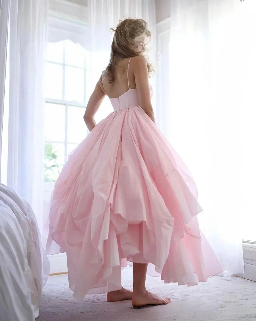 Baby Pink Prom Dresses For Pregnant A Line Party Gowns Party Dress Gra