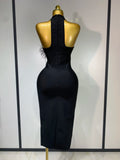 Women Luxury Diamonds Feather Black Bodycon Bandage Dress 2025 Celebrity Elegant Evening Party Birthday Nightclub Dresses