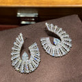 Luxury CZ AAA Zircon Bridal Earrings Cubic Zirconia Wedding Earring For Women Bride Accessories Birthday Gifts Jewelry