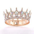 Princess Queen Crowns For Women Wedding Bridal Headdress Baroque Round Tiaras Crowns For Pageant Birthday Party Hair Jewelry as pic 1