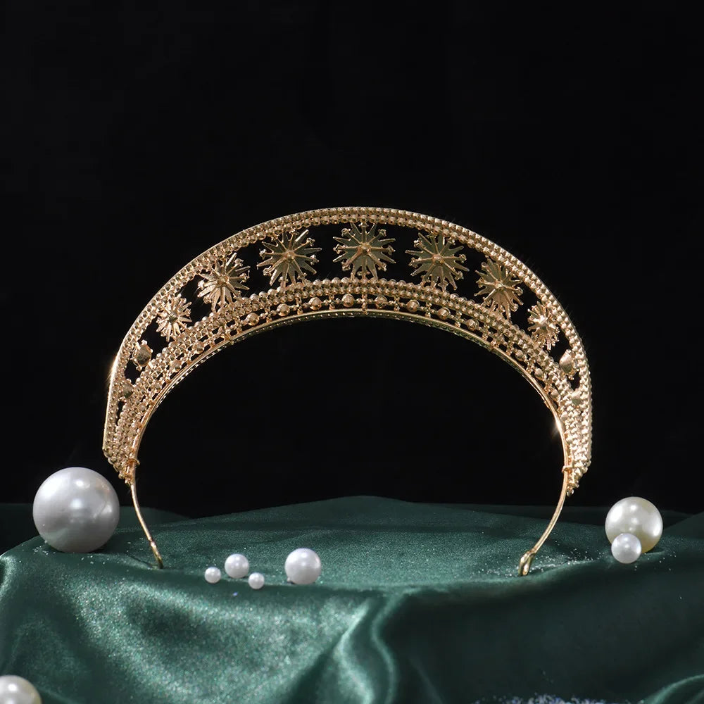 Baroque Queen Crown For Women Bridal Tiaras Crowns For Birthday Party 16 Years Diadem Wedding Hair Jewelry Headpiece Accessories
