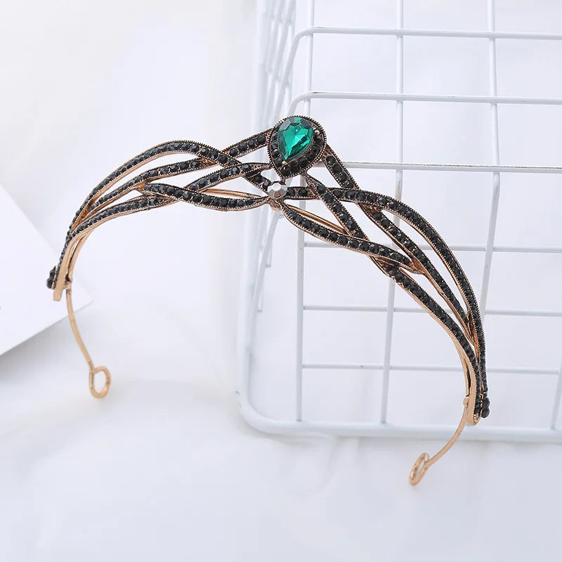Vintage Crown For Women Girl Princess Queen Bridal Tiara And Crown For Wedding Bride Headdress Party Prom Hair Jewelry Headpiece
